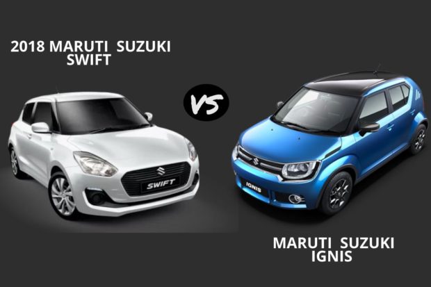 Comparsion – Maruti Ignis vs Swift