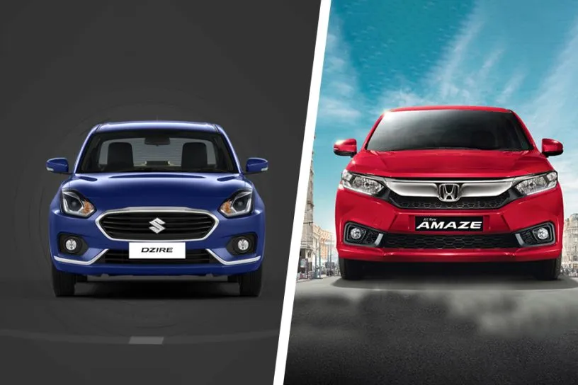 Honda Amaze 2018 VS Maruti Dzire 2018 – Which car to Buy?